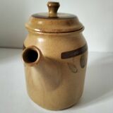 Stoneware coffee/tea pot from Sarreguemines, Lorraine, 70s.