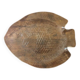 Large vintage glass fish dish