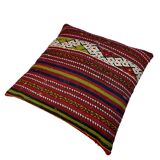 Vintage turkish kilim cushion cover , 55 x 55 cm