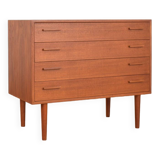 Mid-Century Danish Teak Chest of Drawers by Kai Kristiansen for FM Møbler, 1960s.