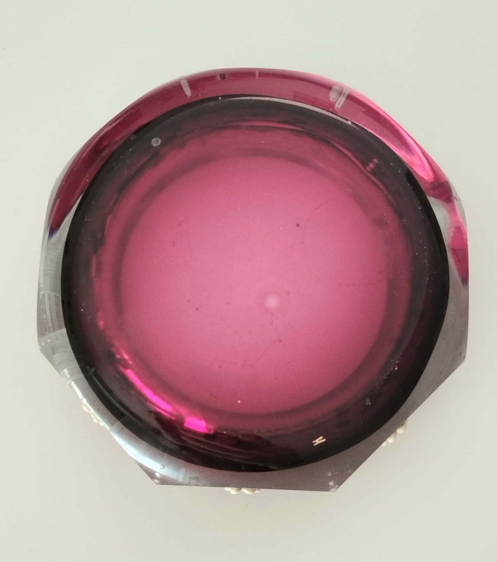 Bohemian crystal ashtray