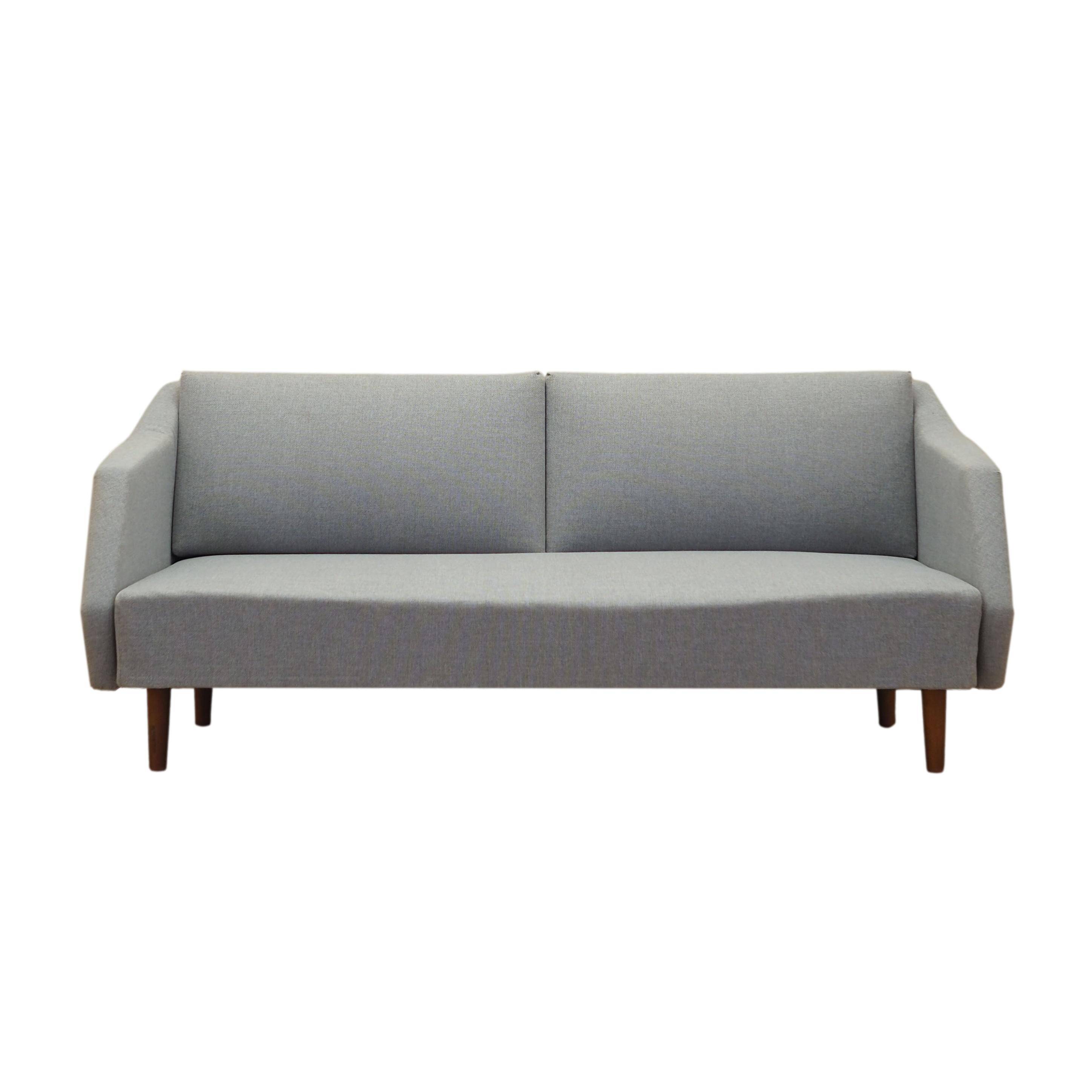 Grey sofa, Danish design, 1960s, produced in Denmark