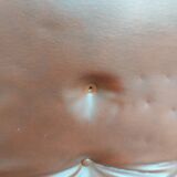 Rotating armchair in vintage skaî 1970