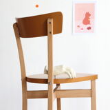 Chaise bistrot vintage en bois revisitée