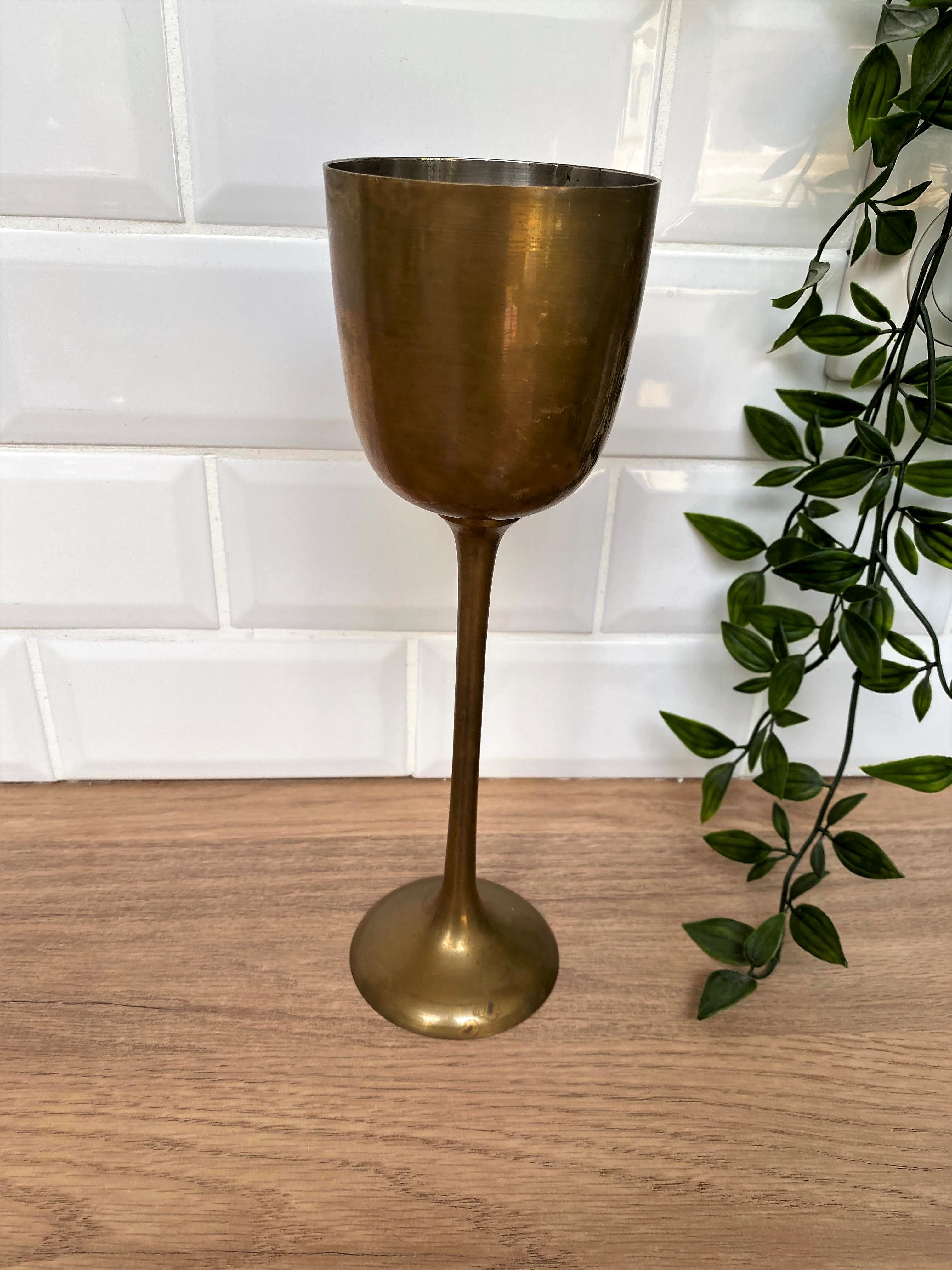 Brass metal chalice