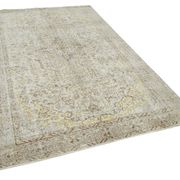 Handwoven antique anatolian beige rug 166 cm x 269 cm