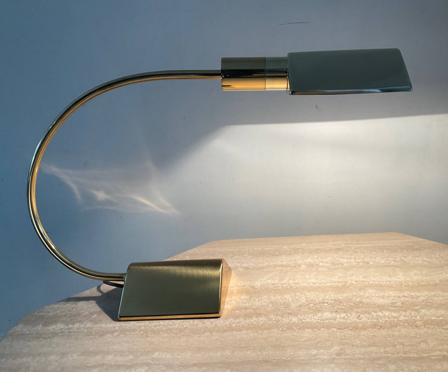 Relco Milano desk lamp in brass from the 70s