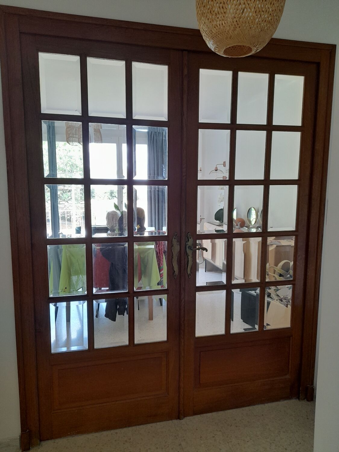 Portes interieures petits carreaux d'occasion