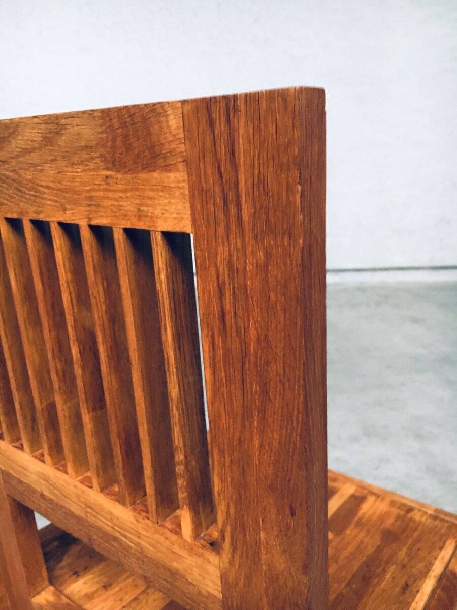 Postmodern Teak Side Chair, France, 1990s