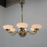 Large Art Deco Chandelier, 1930s, Restored