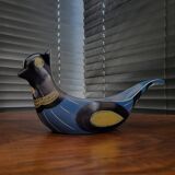 Zweeds design kom in vorm van vogel, Kurt Nilsson voor Jie Gantoft keramiek