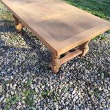 Table basse vintage bois massif