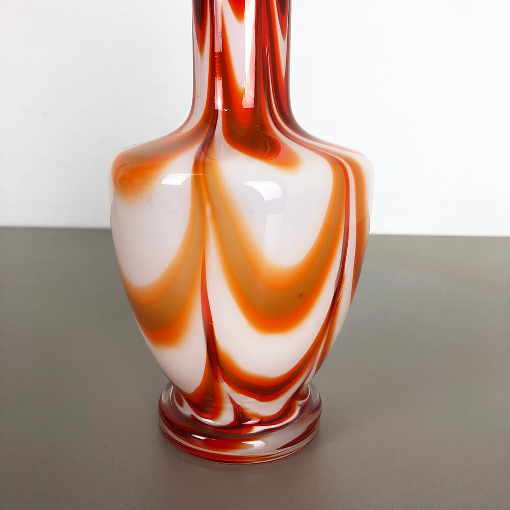 Vintage pop art opaline Florence vase design, Italy
