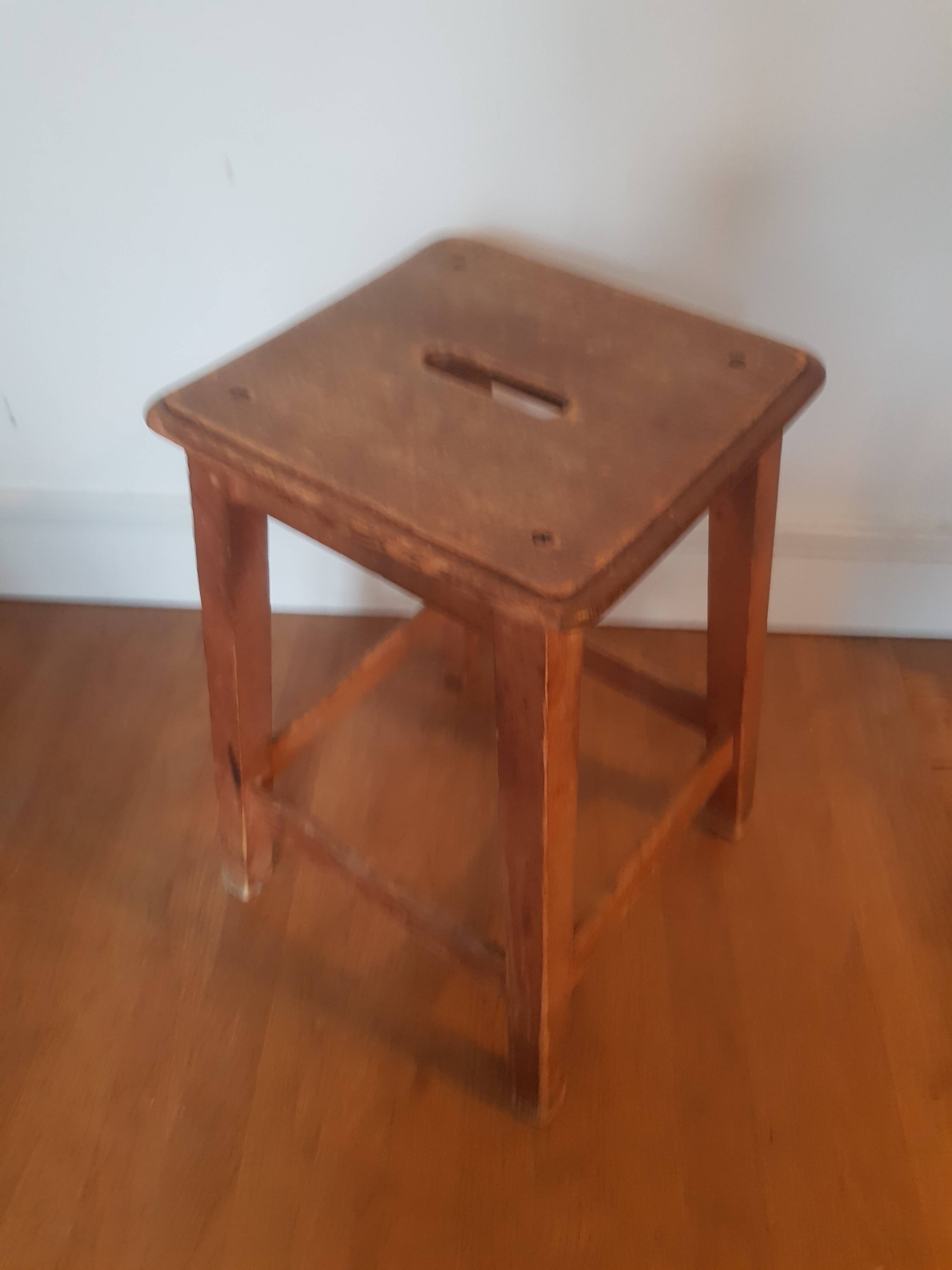 Vintage wooden stool