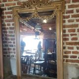 Miroir doré style Louis XVI 89x151cm