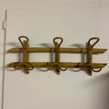 Italian rattan coat rack