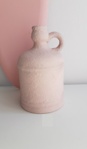 Carafe broc effect terracotta pastel pink