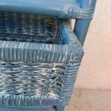 Vintage rattan drawer cabinet