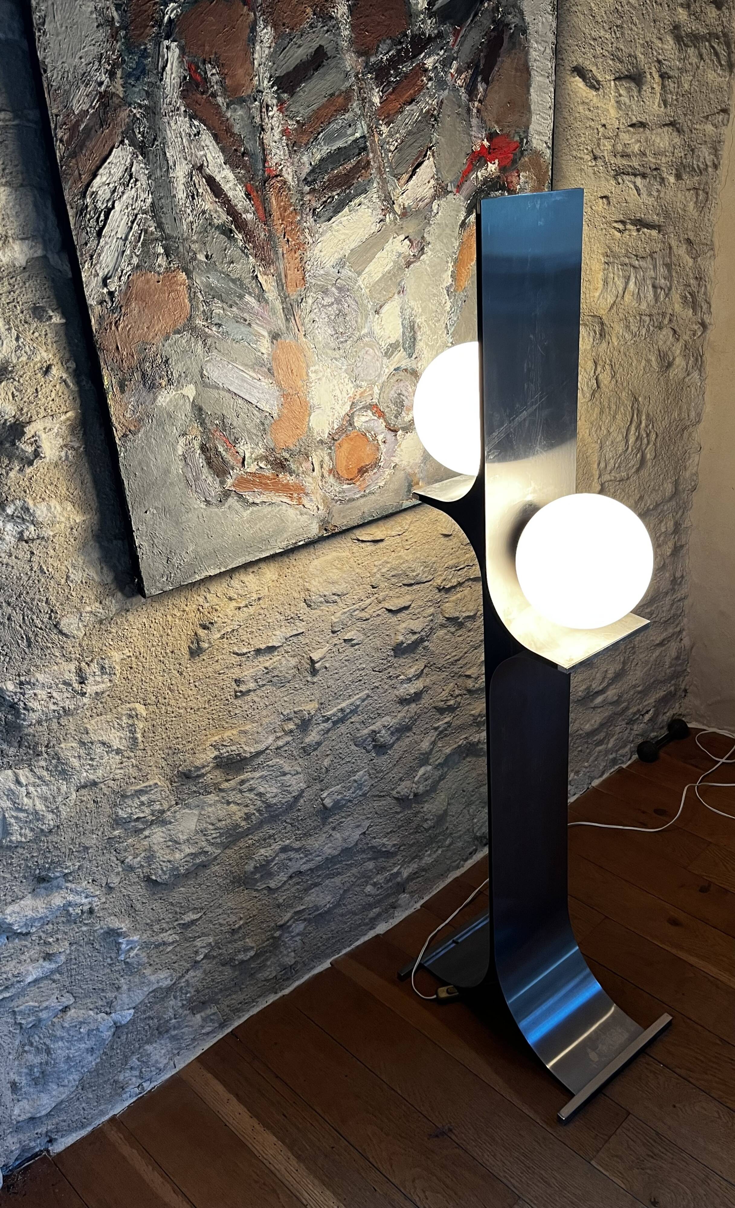 Brutalist floor lamp