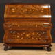 Bureau en bois incrusté du 20ème siècle