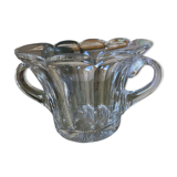 Molded pressed glass cup