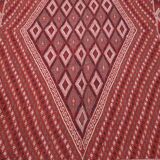 Hand-woven red margoum carpet