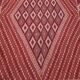 Hand-woven red margoum carpet