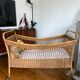 Rattan crib 50s