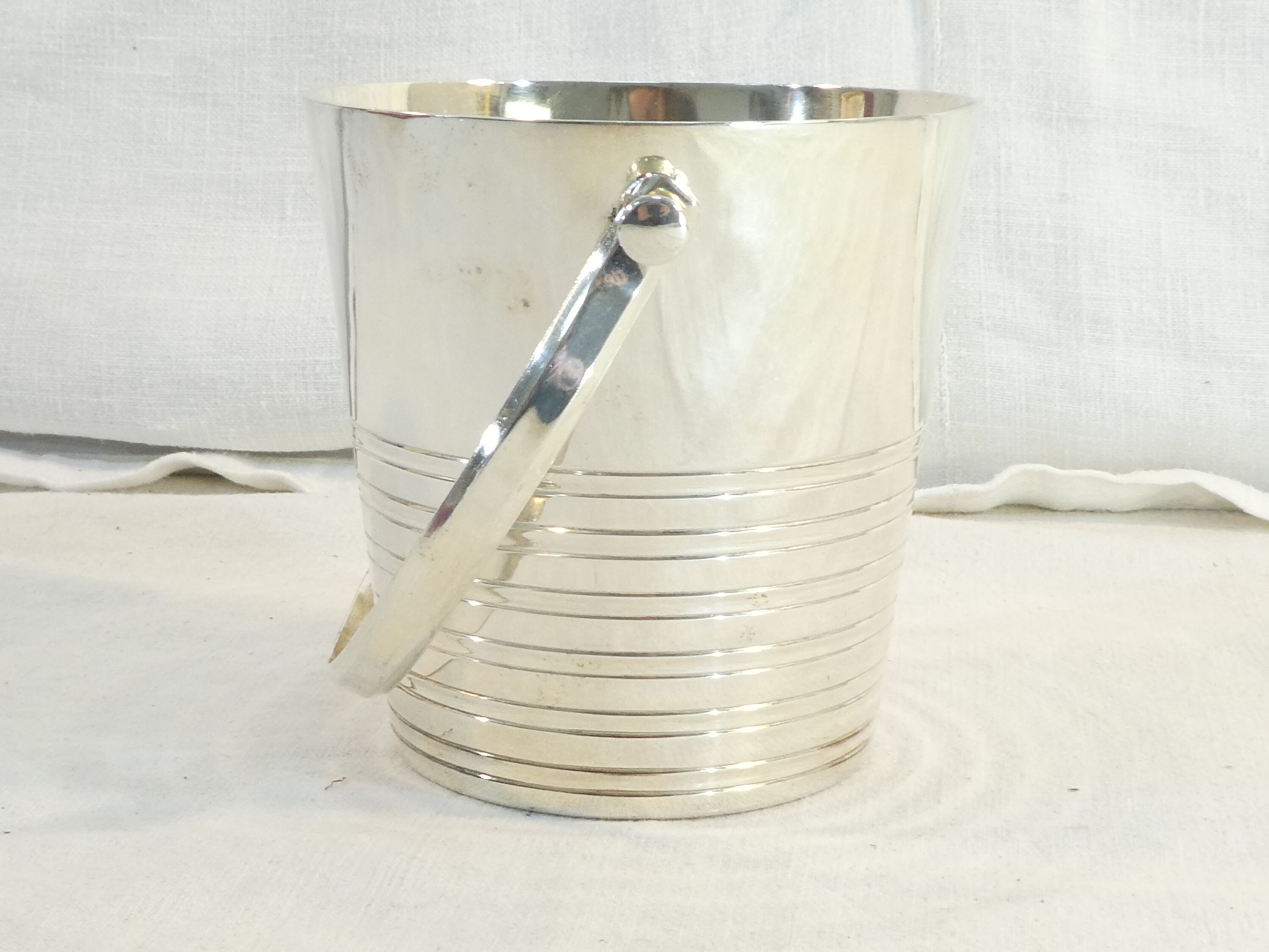 Bucket silver metal ice bucket