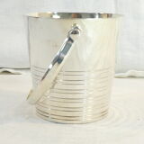 Bucket silver metal ice bucket