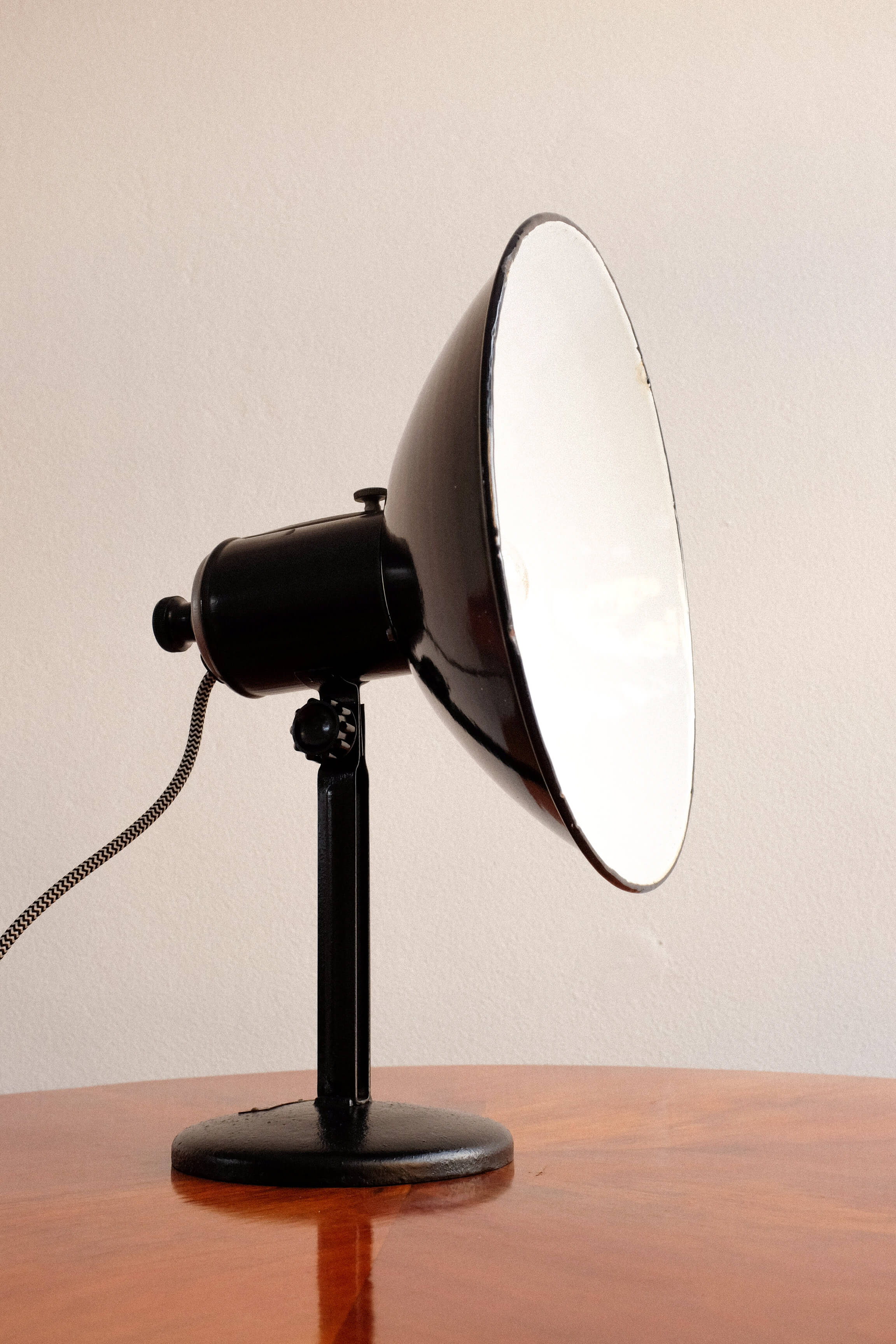 Industrial Czechoslovakian Adjustable Table Lamp, 1960s