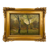 Peinture " Le parc de La Tête d'Or"