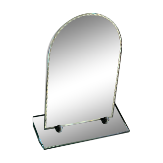 Psychedelic Modernist Hairdresser Mirror 1930-40 24x12cm