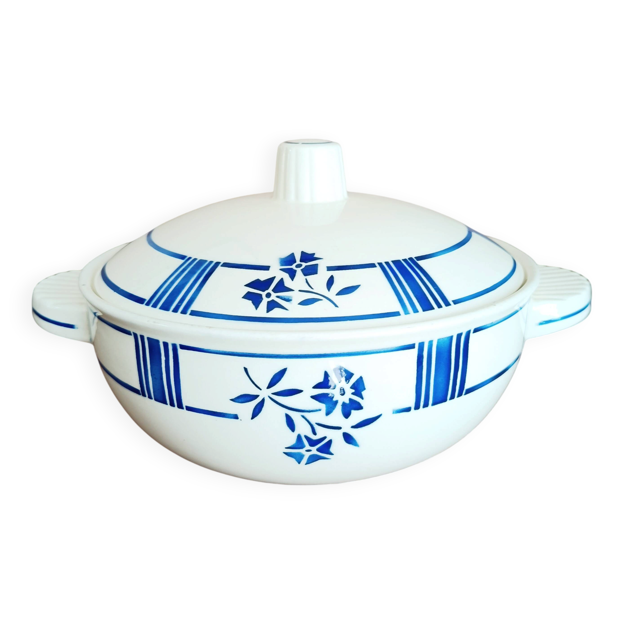 Badonviller earthenware soup tureen