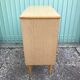 Old wooden chest of 4 drawers - handles brass feet compass 70s vintage
