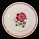 8 flat plates badonviller rose red