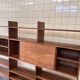Vintage elm wood wall unit