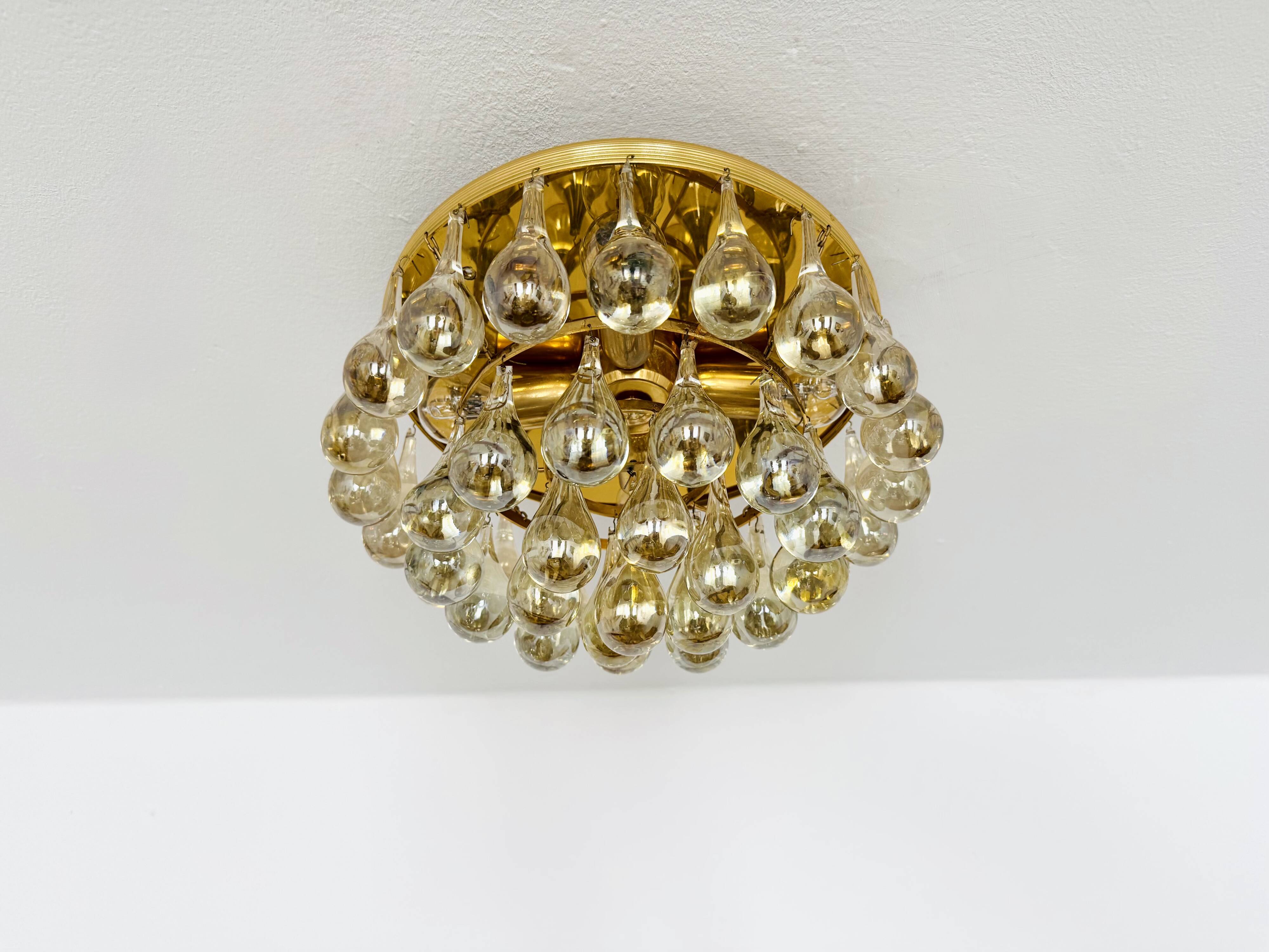 Flush Chandelier by Ernest Palme