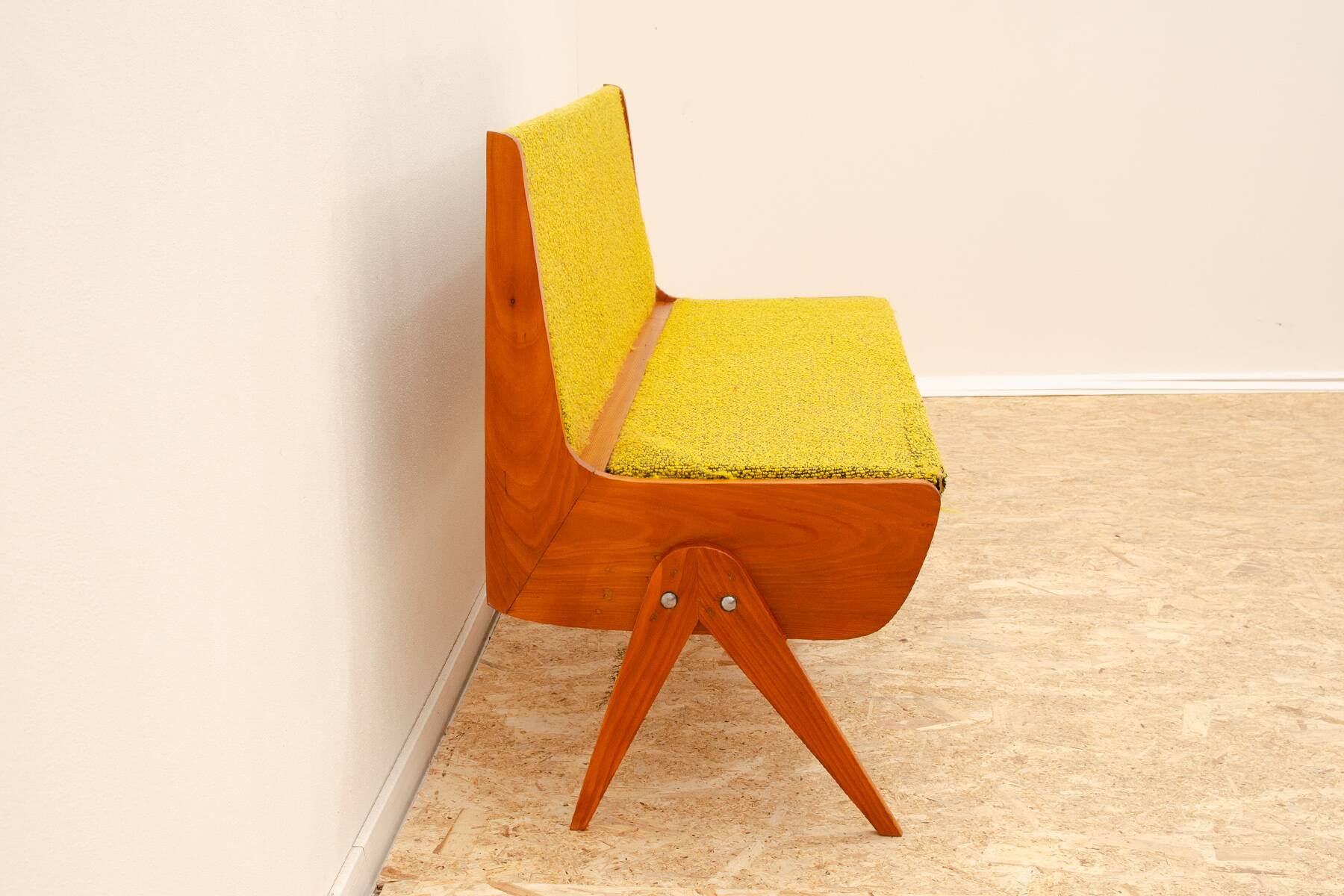 Small mid-century bench, 1960s, Czechoslovakia