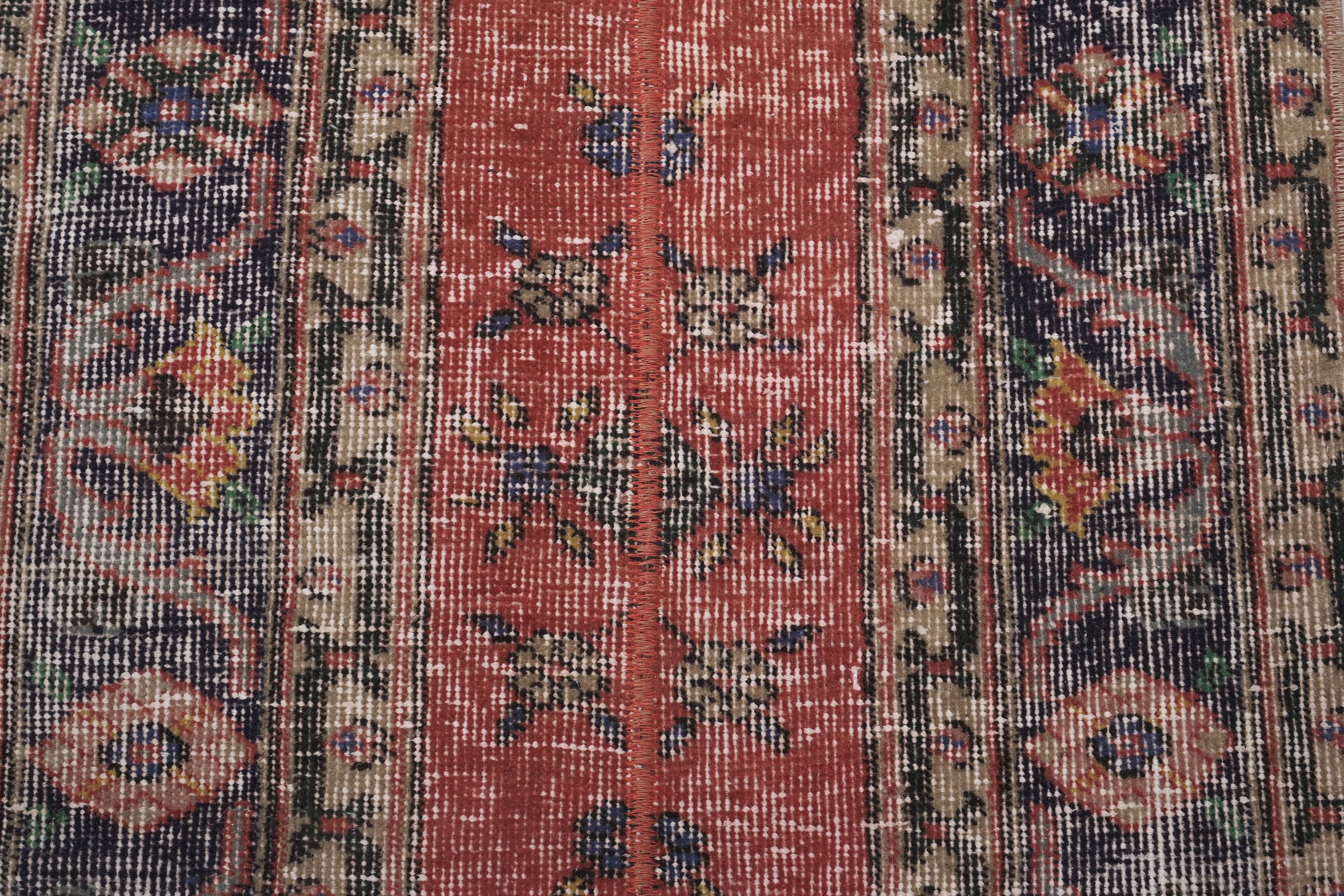 Vintage Turkish Oushak Rug Handwoven 68x361 cm