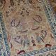 Handmade antique prayer Persian Kerman Lavar rug 90cm x 146cm 1880s
