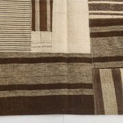 5x8 Cream & Beige Mid Century Modern Kilim Rug, 167x234Cm