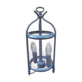 Old grey table lamp