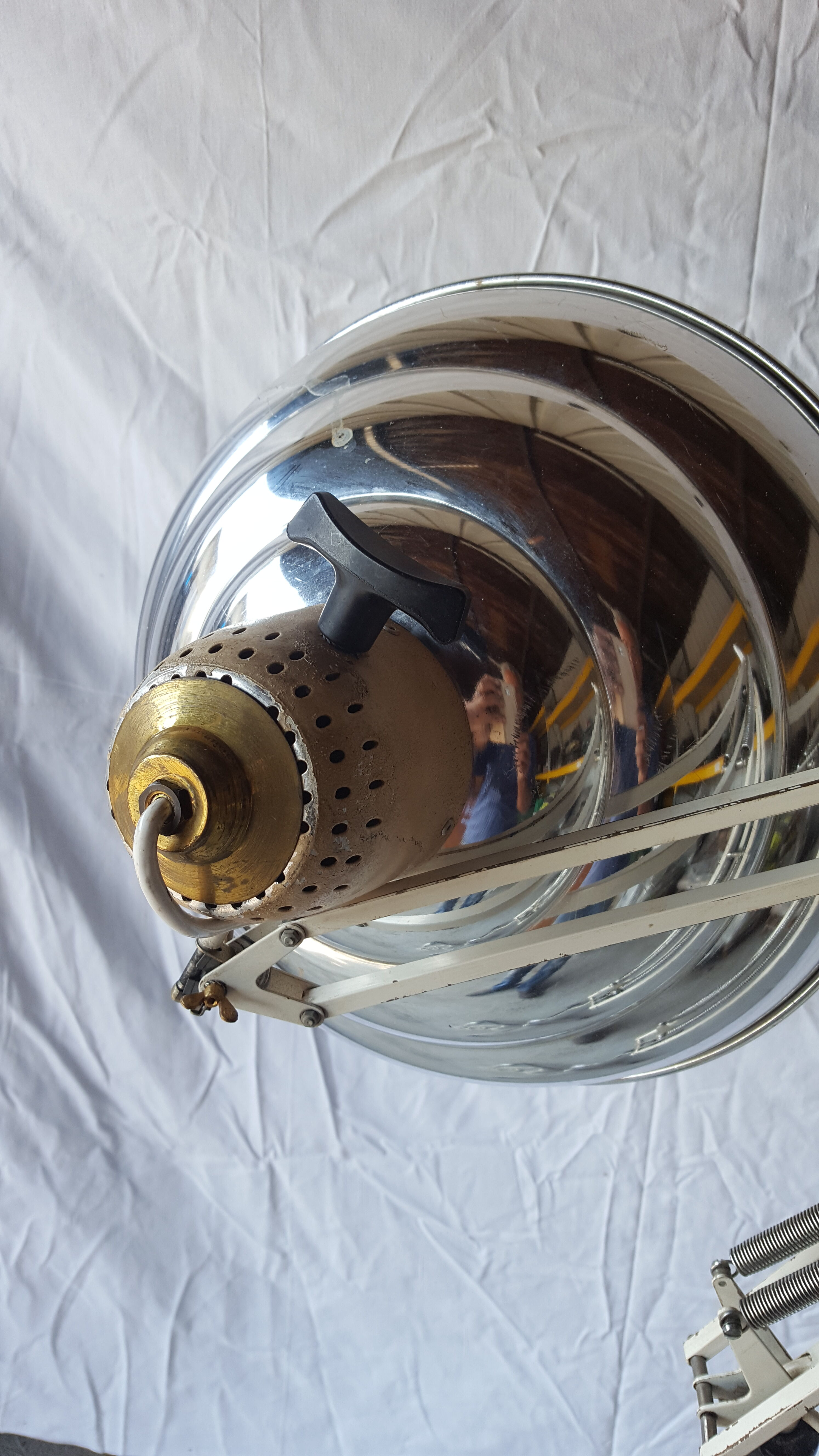 Old hospital floor lamp