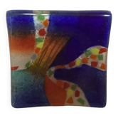 Multicoloured glass paste ring