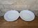 Set of 2 fruit motif plates P. Deshoulières in Limoges porcelain