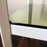 Side table green mirror trays