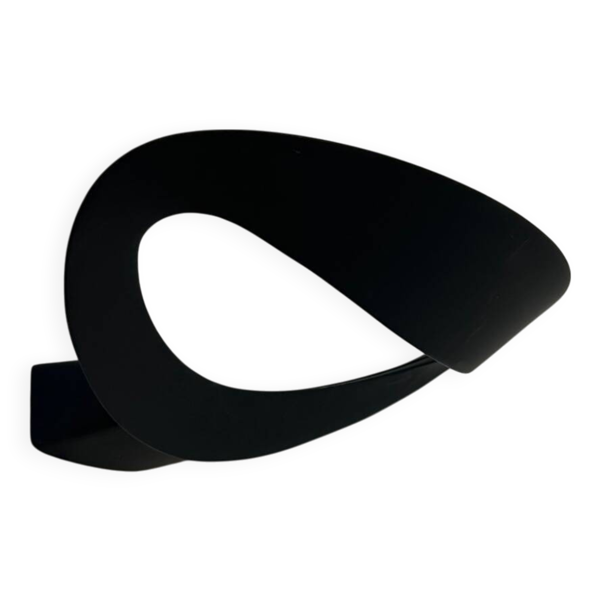 Applique Artemide Mesmeri vintage, noir mat, Italie 1980