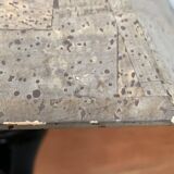 Floor or table lamp in German glass and synthetic cork in M Design style by Ingo Maurer, 1960s.