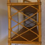 Rattan wall shelf
